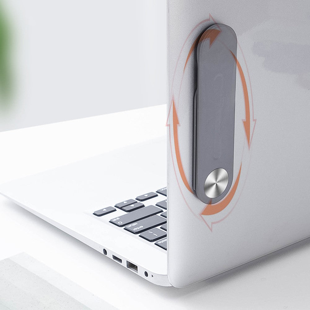 Laptop Side Mount Magnetic Phone Stand Holder PC+Aluminum Alloy Computer Monitor Expansion Bracket