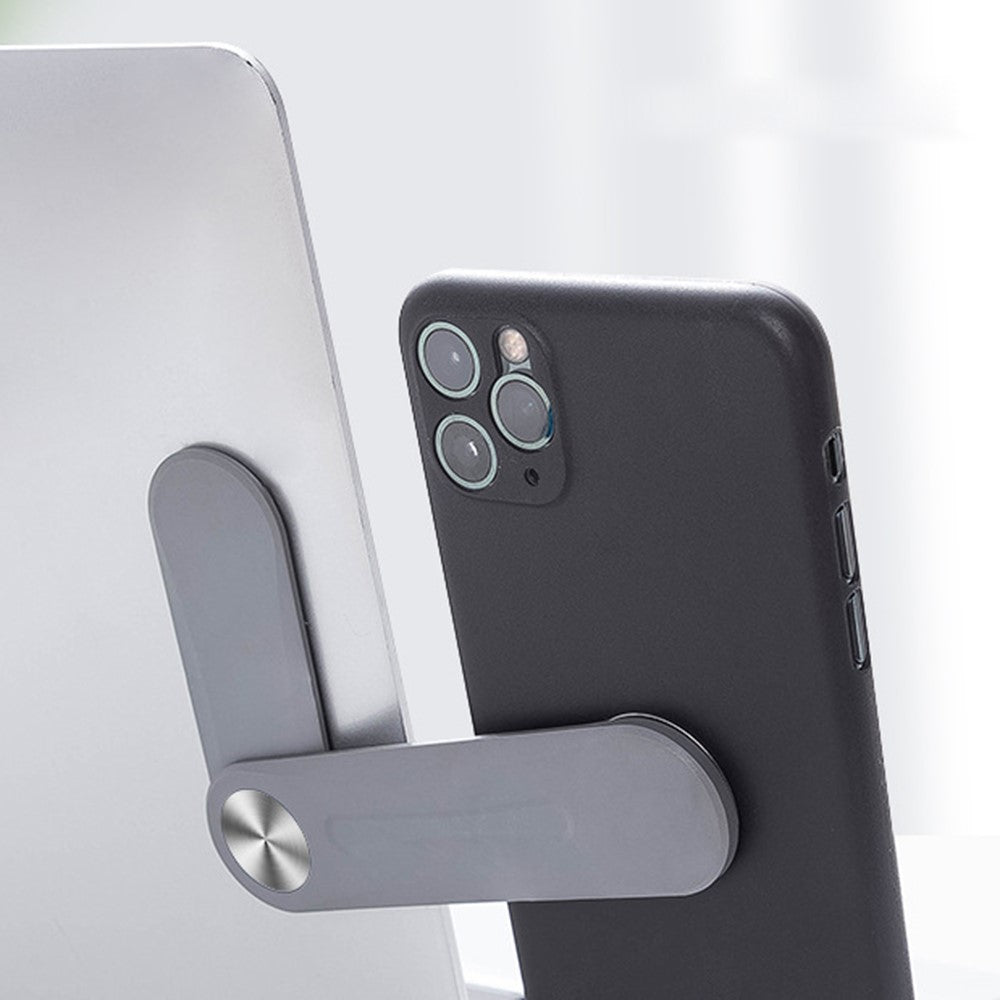 Laptop Side Mount Magnetic Phone Stand Holder PC+Aluminum Alloy Computer Monitor Expansion Bracket
