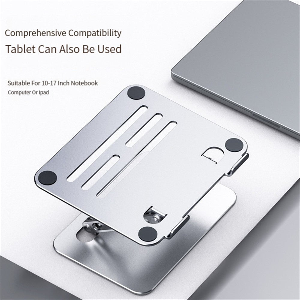 BONERUY P89 Tablet Stand for Desk Hollow Heat Dissipation Adjustable Tablet Holder Carbon Steel Tablet Riser