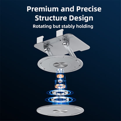 YESIDO C293 Tablet Holder Folding Bracket 360 Degree Rotating Desk Stand
