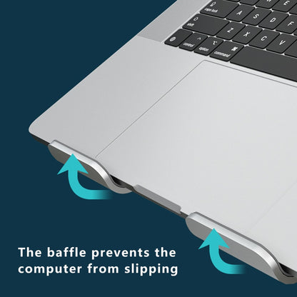 AS010-BMW Desktop Laptop Stand Holder Aluminum Alloy Notebook Computer Riser