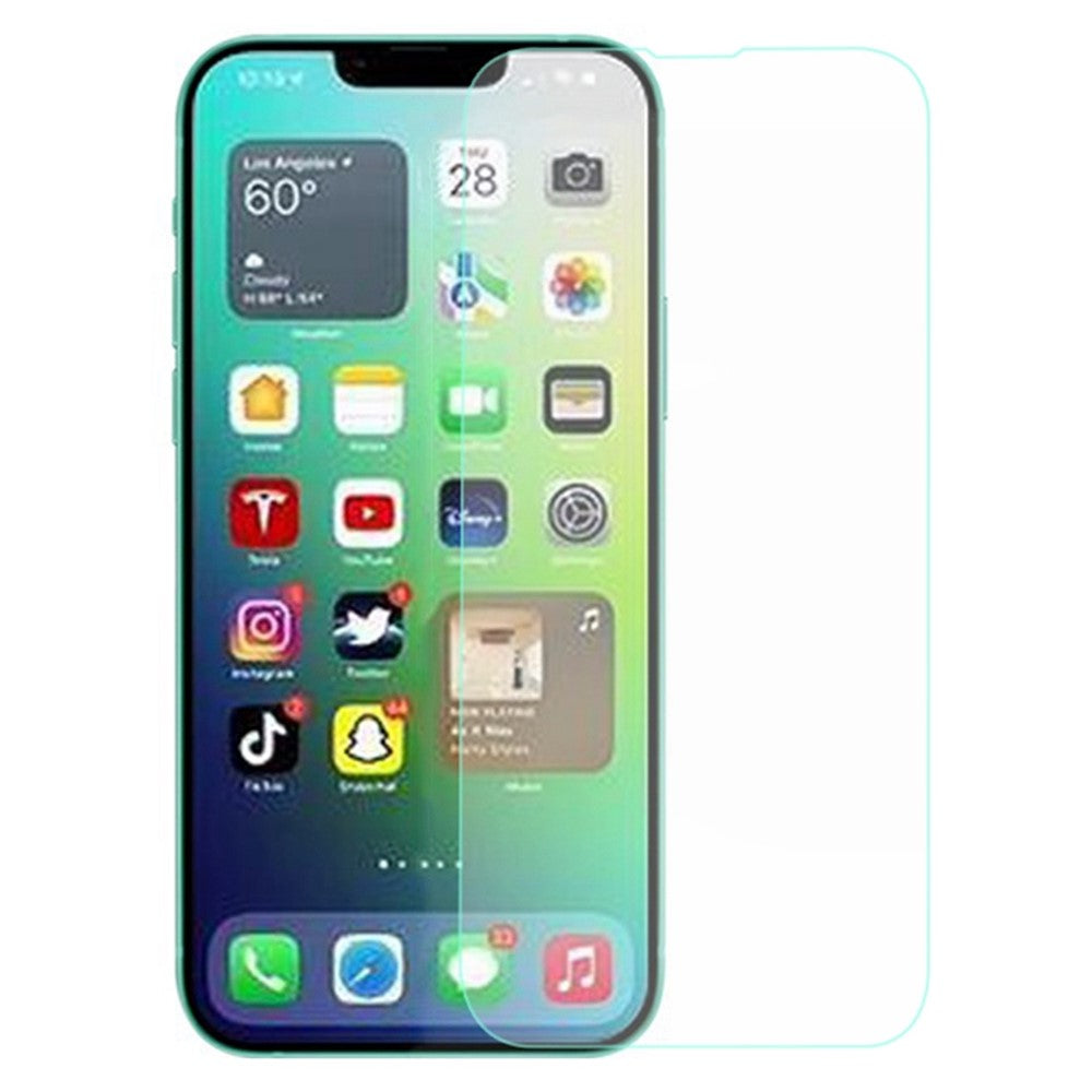 AMORUS For iPhone 14 Plus 6.7 inch 9H Hardness 2.5D Arc Phone Screen Protector Anti-explosion High Aluminum-silicon Glass Phone Protective Film