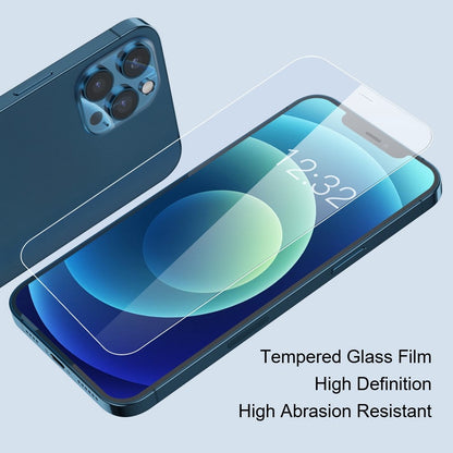 AMORUS For iPhone 14 Plus 6.7 inch 9H Hardness 2.5D Arc Phone Screen Protector Anti-explosion High Aluminum-silicon Glass Phone Protective Film