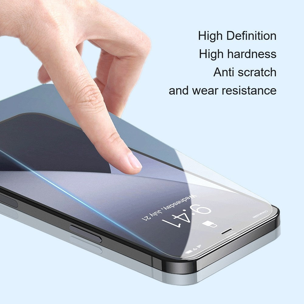 AMORUS For iPhone 14 Plus 6.7 inch 9H Hardness 2.5D Arc Phone Screen Protector Anti-explosion High Aluminum-silicon Glass Phone Protective Film