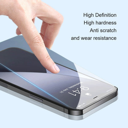 AMORUS For iPhone 14 Plus 6.7 inch 9H Hardness 2.5D Arc Phone Screen Protector Anti-explosion High Aluminum-silicon Glass Phone Protective Film