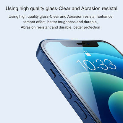 AMORUS For iPhone 14 Plus 6.7 inch 9H Hardness 2.5D Arc Phone Screen Protector Anti-explosion High Aluminum-silicon Glass Phone Protective Film