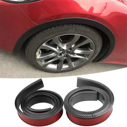 3.5cm Width Universal Car Wheel Eyebrow PVC Protector Strip Wheel Arch Fender Trim Strip, 1.5m
