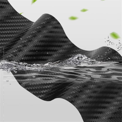 1304 4Pcs / Set Universal Car Door Sill Decorative Sticker Anti-scratch PVC Carbon Fiber Texture Decals