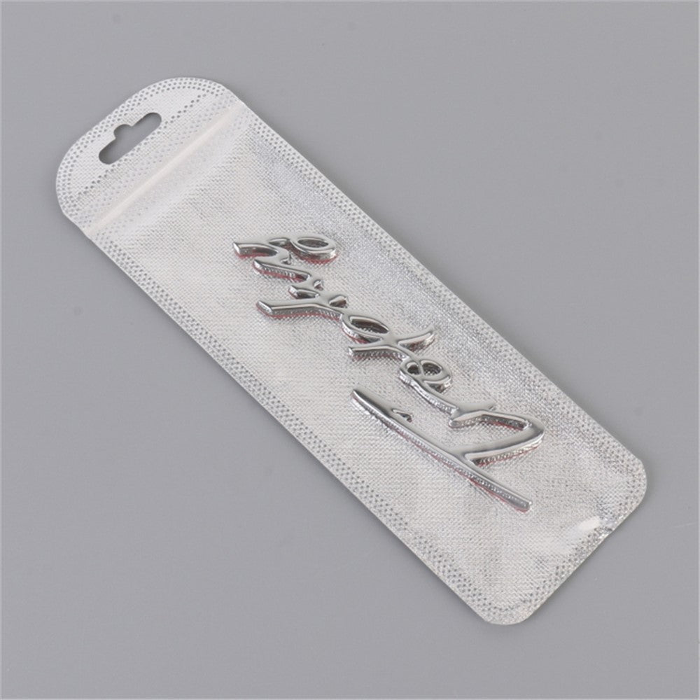 TROPHY Letter Aluminum Alloy Label Decor Self Adhesive Car Decal Sticker SUV Decoration