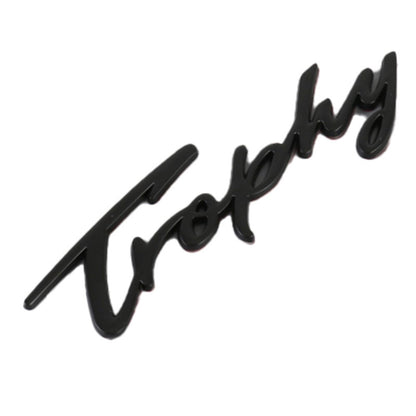 TROPHY Letter Aluminum Alloy Label Decor Self Adhesive Car Decal Sticker SUV Decoration