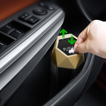 OUDEW Car Trash Can with Lid Mini Washable Vehicle Trash Can Desktop Center Console Dustbin Garbage Organizer