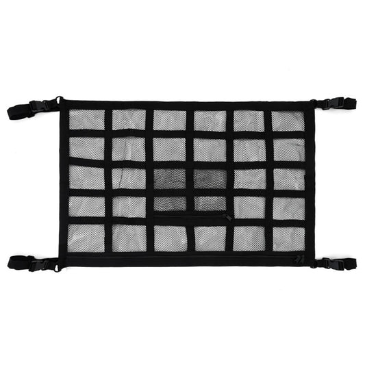 70x50cm Double-Layer Car Roof Storage Net Pocket Vehicle Interior Roof Storage Mesh Organizer