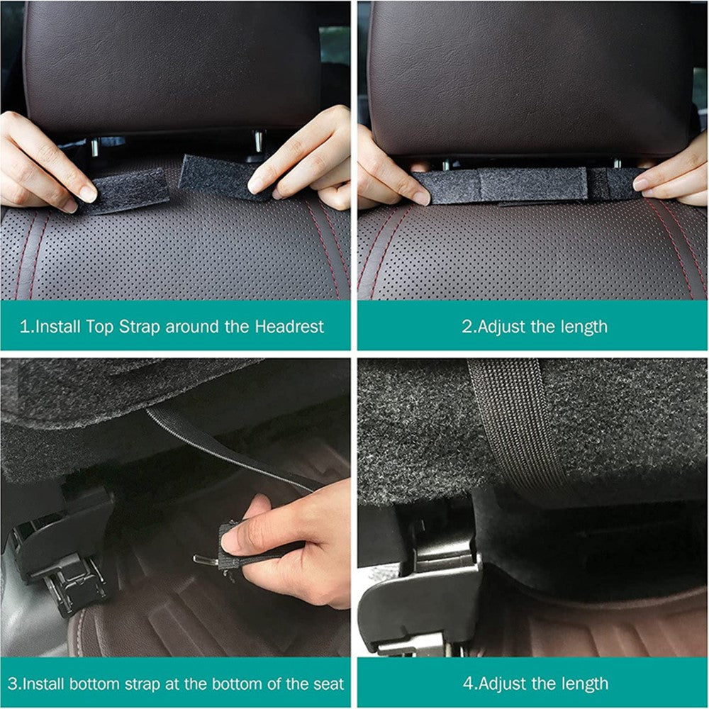 Car Seat Back Felt Hanging Bag Multi-Pocket Sundries Tissue Tablet Storage Bag