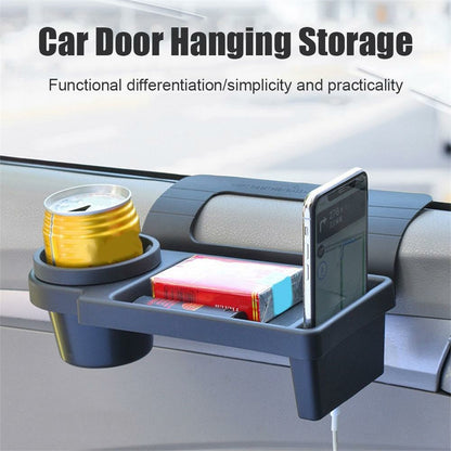 Multi-Function Car Door Hanging Organizer Plastic Phone Cup Holder Storage Box