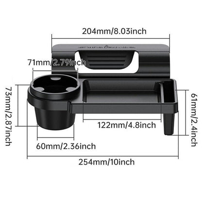 Multi-Function Car Door Hanging Organizer Plastic Phone Cup Holder Storage Box