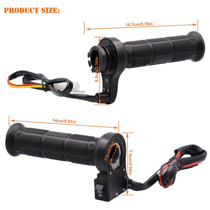 WUPP CS-203A1 1Pair Motorcycle Heated Grips for Winter Universal Electric Heating Handlebar 12V Modified Heating Grips Electric Scooter Handlebar