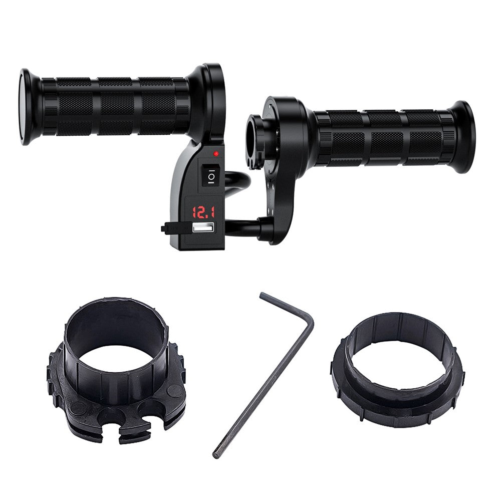 WUPP CS-503A1 1Pair Winter Motorcycle Heated Grips Universal Electric Heating Handlebar 12V Modified Heating Grips E-Bike Warmer Handgrips