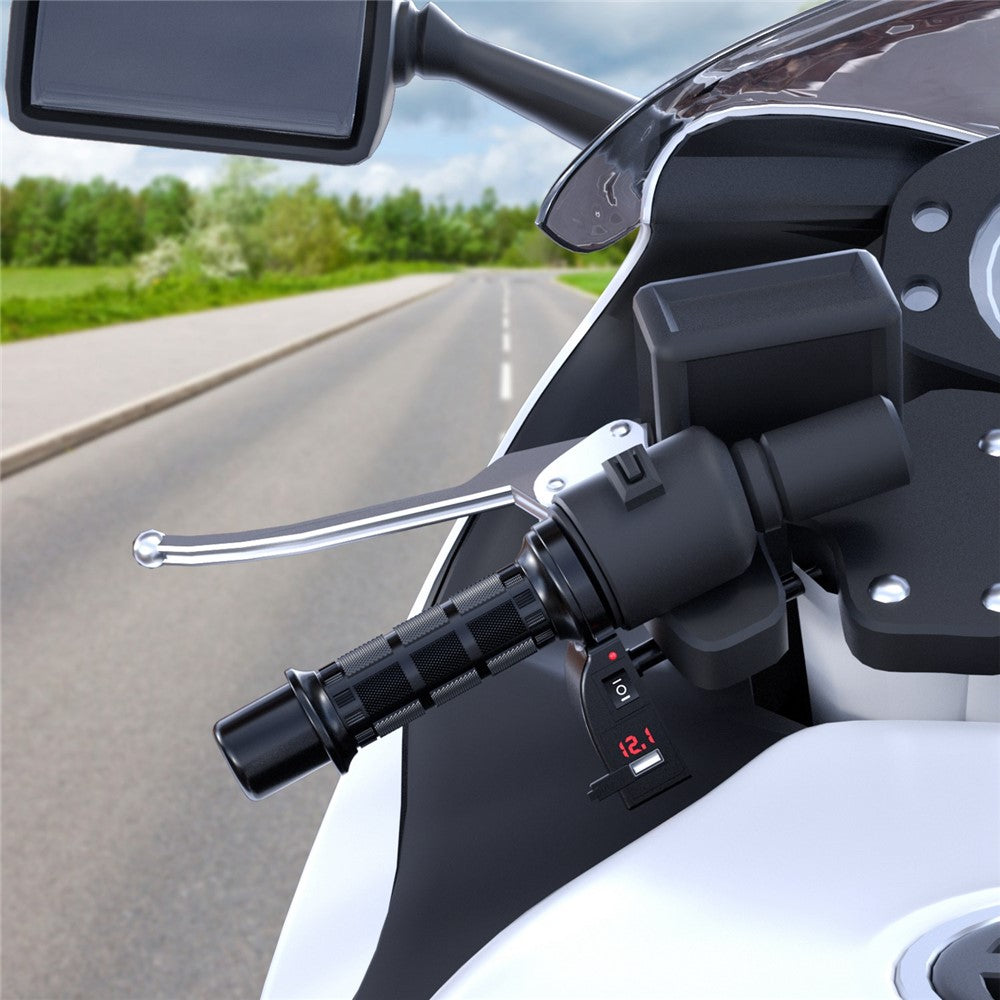 WUPP CS-503A1 1Pair Winter Motorcycle Heated Grips Universal Electric Heating Handlebar 12V Modified Heating Grips E-Bike Warmer Handgrips
