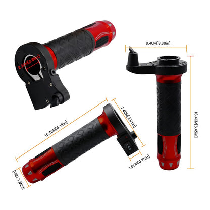 WUPP CS-764 1 Pair Motorcycle Heating Handlebars Aluminum Alloy 12V Electric Heated Handlebar Grips Motorbike Heating Handle Warmers