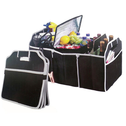 BY-145 Multifunction Car Trunk Organizer Foldable Storage Case Collapsible Box with Upgraded Handle