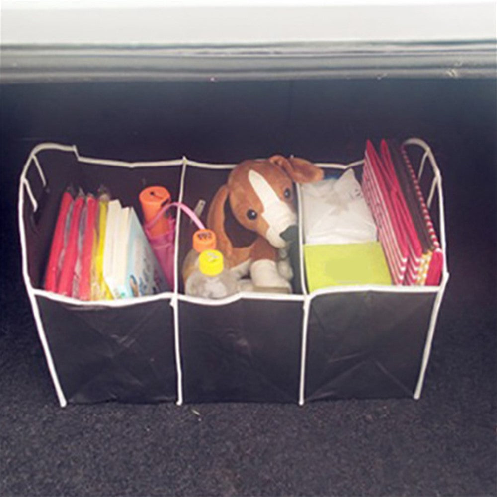 BY-145 Multifunction Car Trunk Organizer Foldable Storage Case Collapsible Box with Upgraded Handle