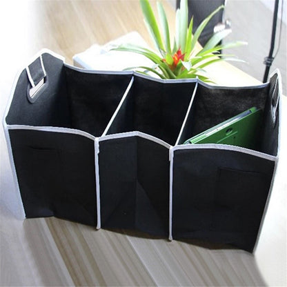 BY-145 Multifunction Car Trunk Organizer Foldable Storage Case Collapsible Box with Upgraded Handle