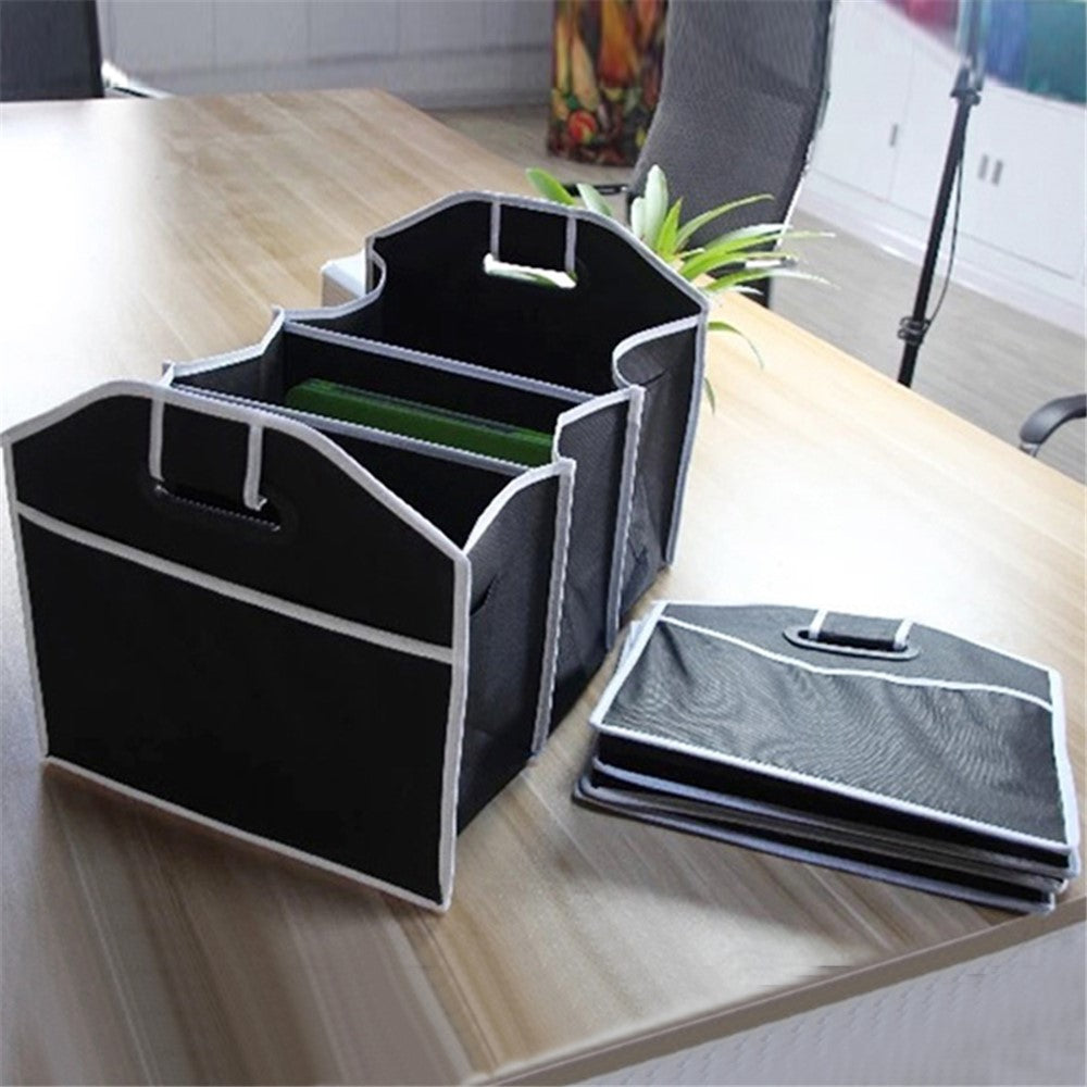 BY-145 Multifunction Car Trunk Organizer Foldable Storage Case Collapsible Box with Upgraded Handle
