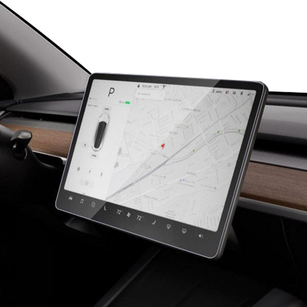 M30118 For Tesla Model 3 / Y Car Display Navigation Screen Protector Tempered Glass Protector Film (HD Clear Design)