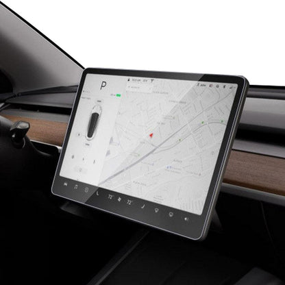 M30118 For Tesla Model 3 / Y Car Display Navigation Screen Protector Tempered Glass Protector Film (HD Clear Design)