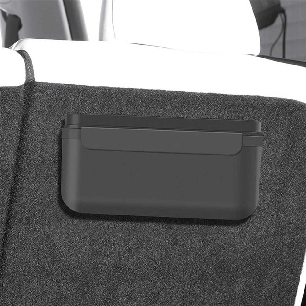 TSL261 For Tesla Model 3 / Y 17-22 Car Center Console Organizer TPE Self-adhesive Auto Armrest Storage Box