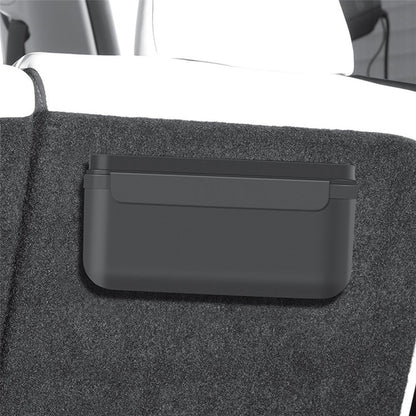 TSL261 For Tesla Model 3 / Y 17-22 Car Center Console Organizer TPE Self-adhesive Auto Armrest Storage Box