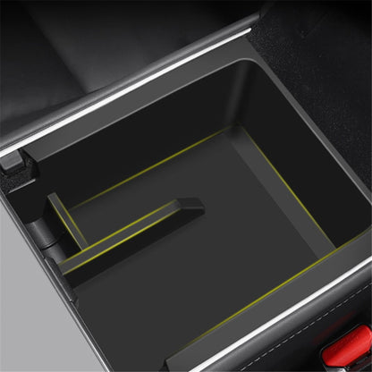 For Tesla Model 3 / Y Car Center Control Organizer ABS Storage Box Trash Can Bin Garbage Container