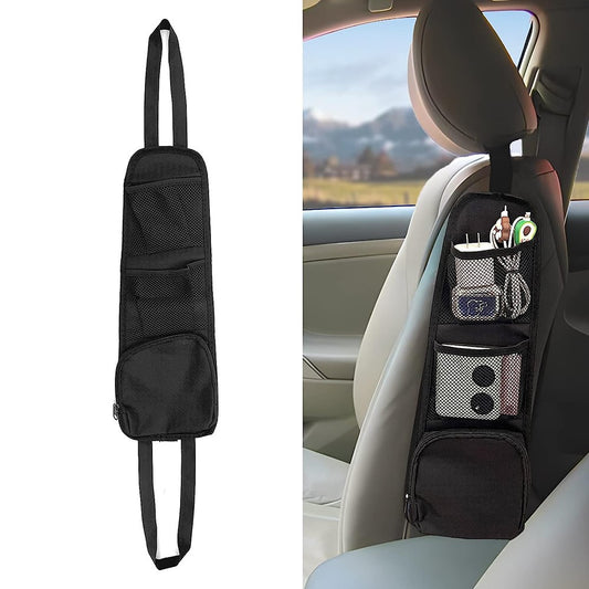 600D Oxford Cloth Mesh Hanging Bag Car Seat Side Organizer Multi-Pocket Automobile Seat Storage Pouch for Truck