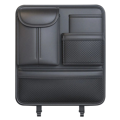 Car Back Seat Organizer Multi Pockets Hanging Leather Waterproof Storage Bag for Holding Phone Tablet Drink Sundries