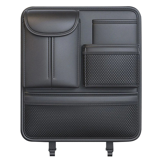 Car Back Seat Organizer Multi Pockets Hanging Leather Waterproof Storage Bag for Holding Phone Tablet Drink Sundries