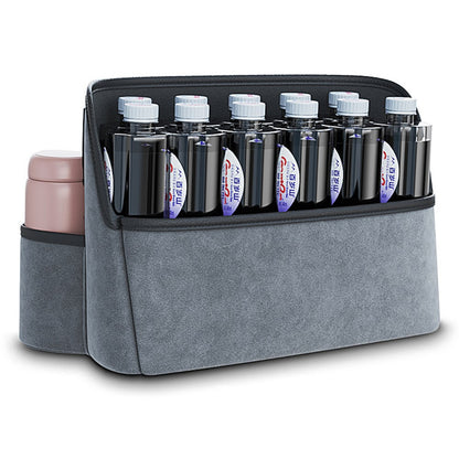 AUTOCOLOR Car Middle Seat Organizer Vehicle Central Control Handbag Water Bottle Storage Bag