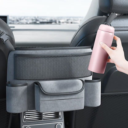 AUTOCOLOR Car Middle Seat Organizer Vehicle Central Control Handbag Water Bottle Storage Bag