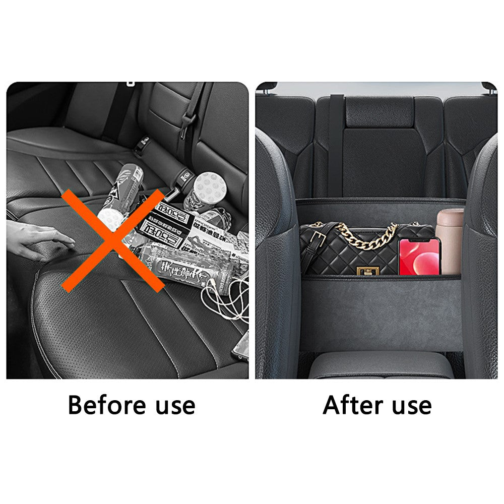AUTOCOLOR Car Middle Seat Organizer Vehicle Central Control Handbag Water Bottle Storage Bag