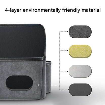 AUTOCOLOR Car Middle Seat Organizer Vehicle Central Control Handbag Water Bottle Storage Bag