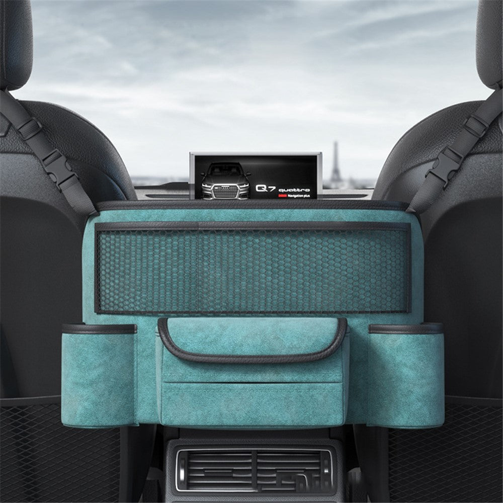 AUTOCOLOR Car Middle Seat Organizer Vehicle Central Control Handbag Water Bottle Storage Bag