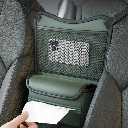 Leather Car Middle Seat Organizer Waterproof Car Central Control Phone Sundries Storage Bag