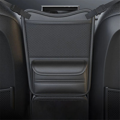 Leather Car Middle Seat Organizer Waterproof Car Central Control Phone Sundries Storage Bag