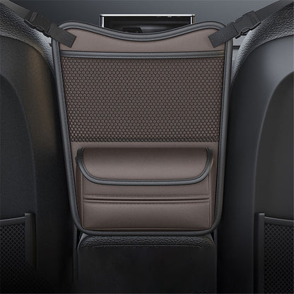 Leather Car Middle Seat Organizer Waterproof Car Central Control Phone Sundries Storage Bag