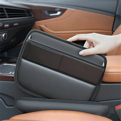 AUTOCOLOR Car Side Seat Gap Crevice Storage Box Pocket Key Phone Holder