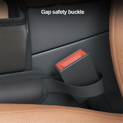 AUTOCOLOR Car Side Seat Gap Crevice Storage Box Pocket Key Phone Holder