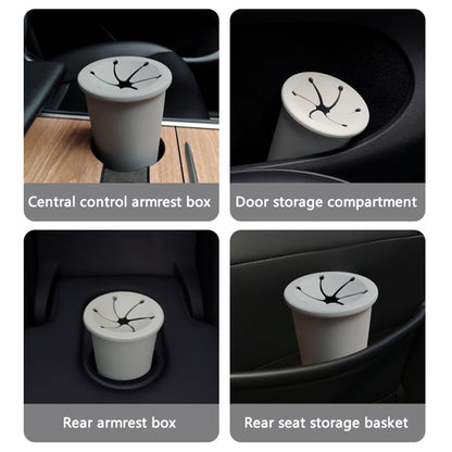 Car Trash Can Garbage Holder Vehicle Door Cup Holder Seat Back Silicone Trash Bin Dustbin
