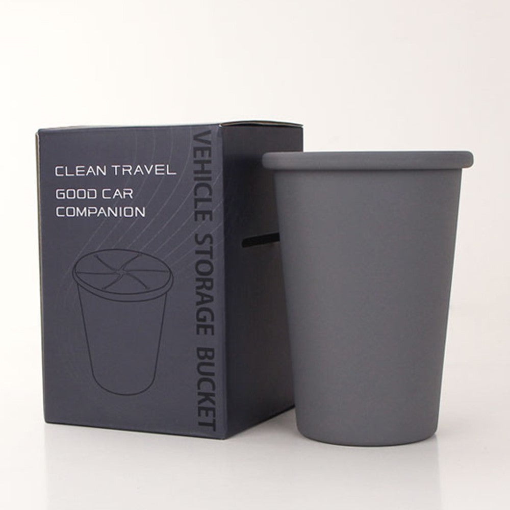 Car Trash Can Garbage Holder Vehicle Door Cup Holder Seat Back Silicone Trash Bin Dustbin