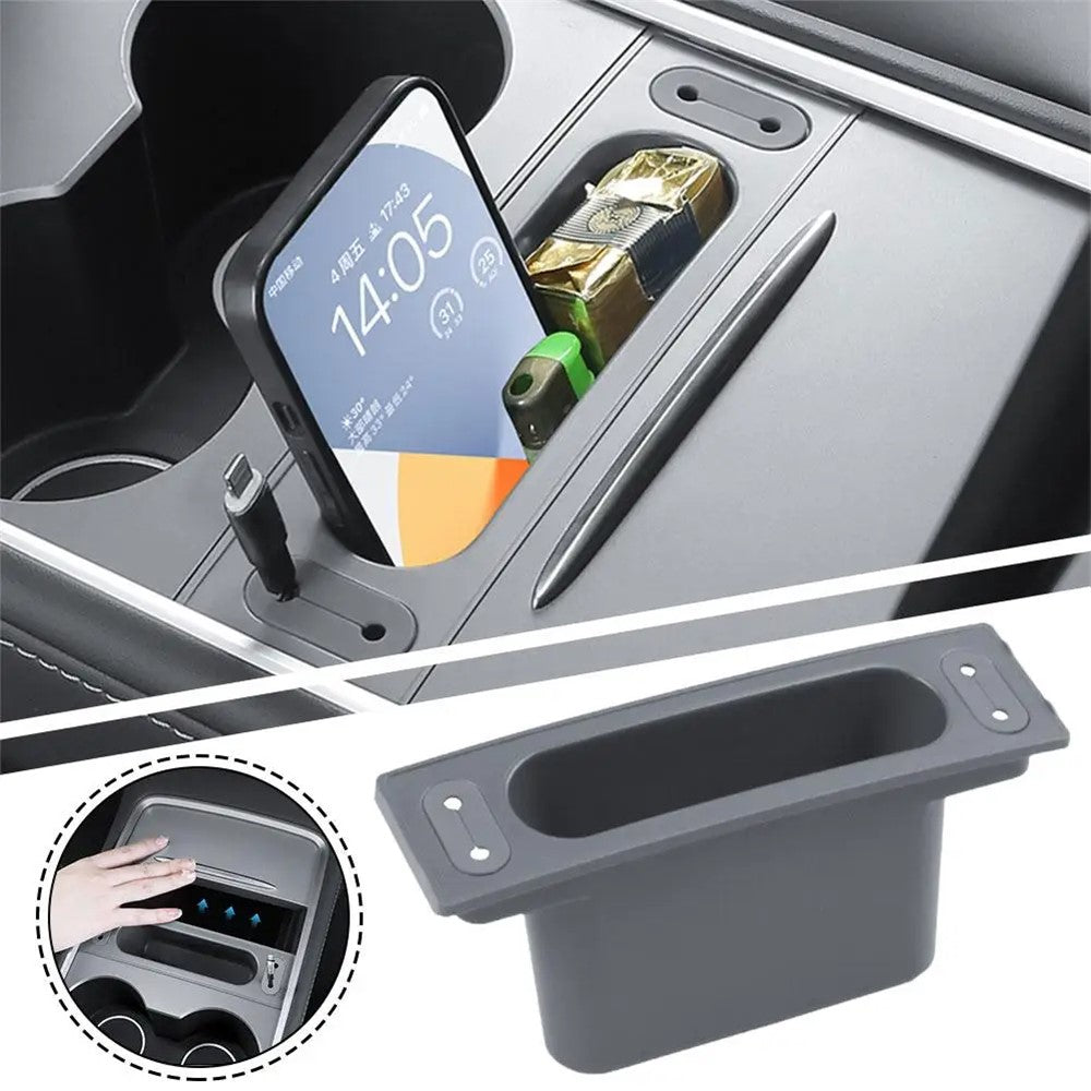 TSL988 For Tesla Mode 3 / Y Center Console Data Cable Cell Phone Storage Box