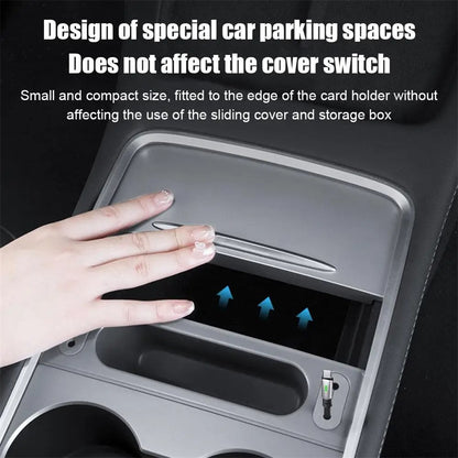 TSL988 For Tesla Mode 3 / Y Center Console Data Cable Cell Phone Storage Box