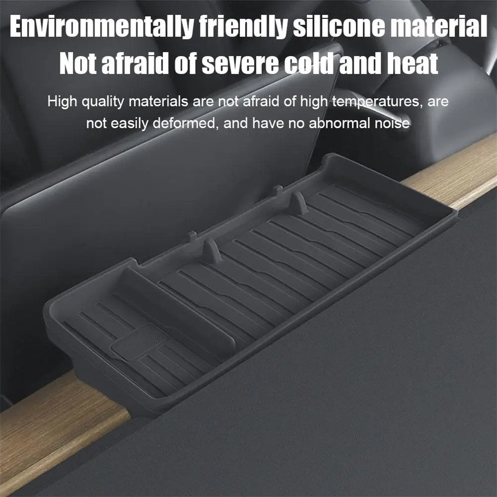 TSL806 For Model Y  /  3 Silicone Car ETC Behind Screen Storage Box Tray
